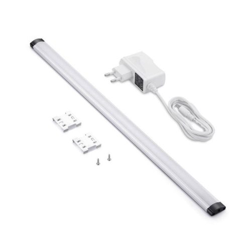 LED bútorvilágító 12V 5W 4000K 380lm, szabályozható fényerő, IP20, 500x25x9mm, opál búrával, adapterrel deLux DEL1729