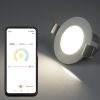 Connect Smart süllyesztett LED spot lámpa 7 W, hideg-melegfehér, fehér színű (Optima RGBW)