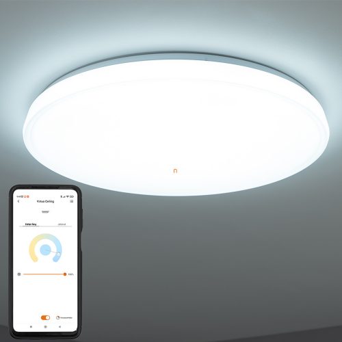 Connect Smart mennyezeti LED lámpa 56 W, hideg-melegfehér, fehér színű (Virtuo)