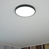 Kerek mennyezeti LED lámpa 30 W LED modul, hidegfehér, fekete (Lenys)