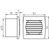 Elszívó ventilátor időkapcsolóval, 120mm