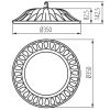 Csarnokvilágító LED lámpa, 150W, 12300lm, 4000K, IP65 (31113)