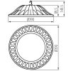 Csarnokvilágító LED lámpa, 200W, 16450lm, 4000K, IP65