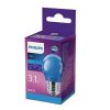 Philips E27 LED 3,1W P45 Colored Blue - 25W izzó helyett