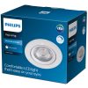 Philips Sparkle L 5W 350lm, melegfehér, szabályozható, billenthető LED spot, fehér, 8,5cm