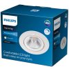 Philips Sparkle R 5,5W 350lm, melegfehér, szabályozható, billenthető LED spot, fehér, 8,5cm