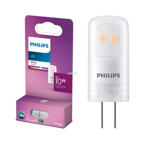 Philips G4 LED 1W 120lm 12V 3000 K - 10W izzó helyett