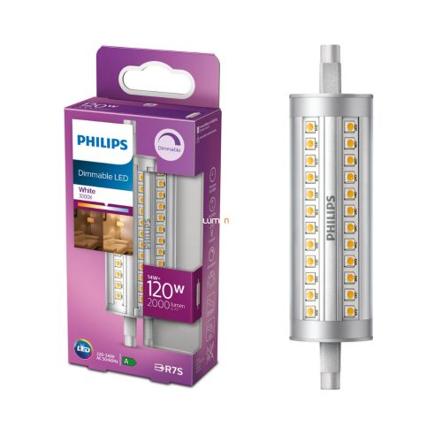 Philips R7S LED 14W 2000lm 3000 K szabályozható 118mm - 120W izzó helyett