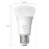 Philips Hue White 9,5W 2700K E27 LED fényforrás, 2db/csomag + Hue Bridge