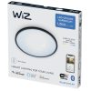 WiZ SuperSlim Wi-Fi/BT 14W 1300lm 2700-6500K szabályozható mennyezeti LED lámpa 24cm, fekete