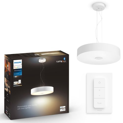 Philips Hue Fair White Ambiance LED függesztett lámpa, fehér + DIM Switch