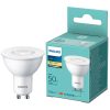 Philips GU10 LED 4,7W 380lm 2700K melegfehér - 50W izzó helyett