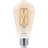 WiZ okos E27 LED, Edison forma, 2200-6500 K, 60W izzó helyett