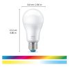 WiZ okos E27 LED, 2200-6500 K, 60 W izzó helyett, 3 darabos (RGBW)