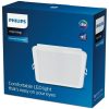 Philips süllyesztett mennyezeti LED lámpa, hidegfehér, 12,5 W, 12,5x12,5 cm (Meson)