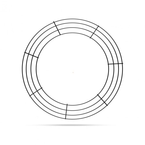 Kreatív koszorúalap - fém - 35 cm