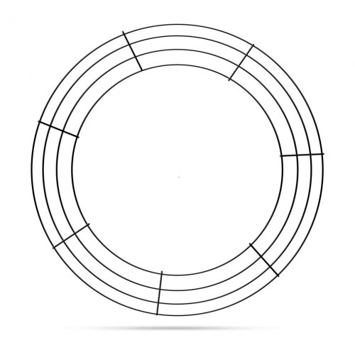 Kreatív koszorúalap - fém - 45 cm