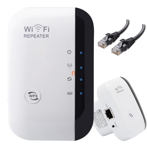 WiFi router, jelerősítő, accesspoint - B/G/N, 2.4 Ghz, 300 Mbps, DHCP, WPS