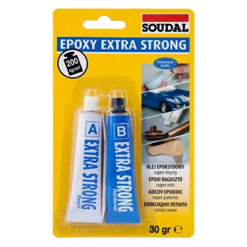 Epoxy ragasztó, extra erős, 2x15gr