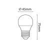 Mini gömb LED E27 4W 4000K 350lm