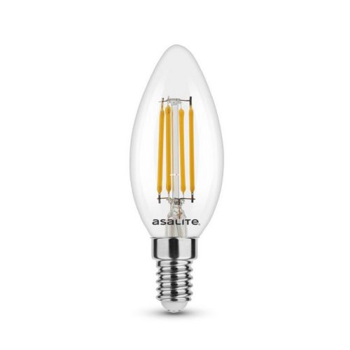 Filament gyertya LED, E14 4W 2700K 400lm (C35)