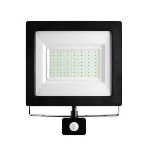 LED reflektor mozgásérzékelő szenzorral 100W 4500K 9000 lm (Slim)