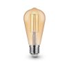 LED Izzó ST64 filament E27 7W 2200K, 810 lm