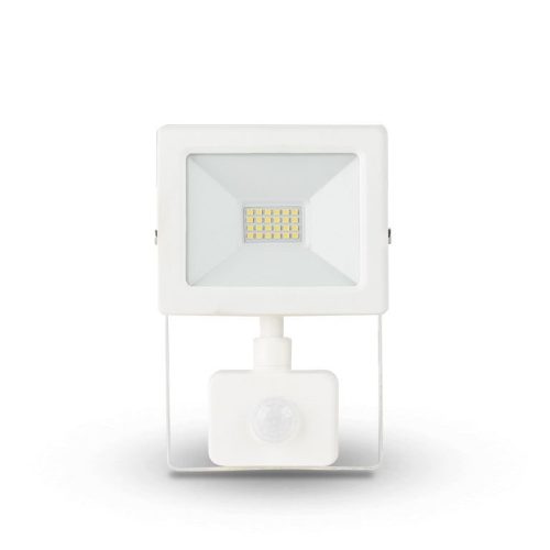 Mozgásérzékelős LED reflektor 20W 4500K, 1800 lm, fehér (Slim)