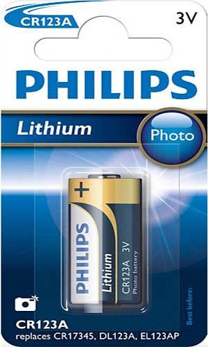 Philips Extremelife Photo  Líthium  CR123 3V