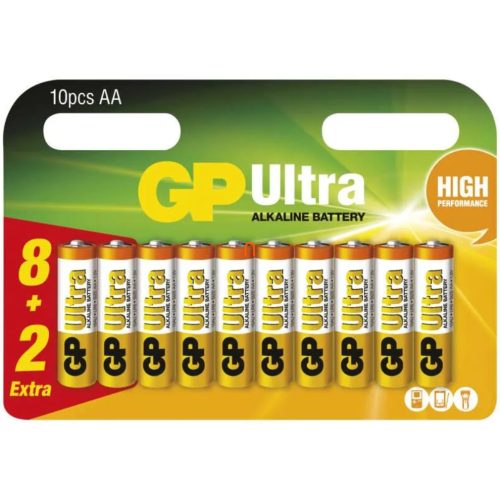 AA ultra alkáli elem 8+2 db