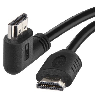 HDMI kábel 2.0 A-A dugó 90°, 1.5m