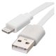 Töltő- és adatkábel USB-A 2.0 / Lightning MFi, 1 m, fehér