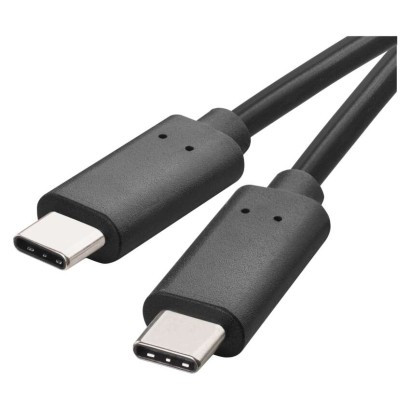 Töltő- és adatkábel USB-C 3.1 / USB-C 3.1, 1 m, fekete