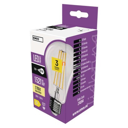 LED izzó Filament A67 / E27 / 11 W (100 W) / 1 521 lm / meleg fehér