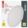 LED süllyesztett lámpatest, kerek, fehér, 24W, melegfehér (Nexxo)