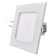 Süllyesztett LED panel 6W 450lm melegfehér, 12x12 cm