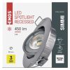 LED süllyesztett spot lámpa 5W 450lm, hidegfehér