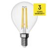 LED izzó Filament Mini Globe / E14 / 3,4 W (40 W) / 470 lm / természetes fehér