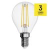 LED izzó Filament Mini Globe / E14 / 6 W (60 W) / 810 lm / meleg fehér