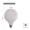 LED izzó Filament gömb / E27 / 18 W (150 W) / 2 452 lm / meleg fehér