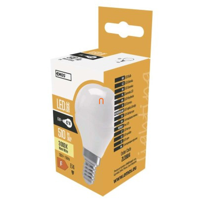 LED izzó Basic Mini Globe / E14 / 6 W (42 W) / 510 lm / meleg fehér