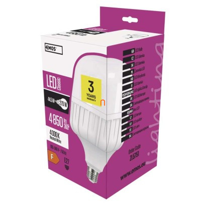 LED izzó Classic T140 / E27 / 44,5 W (270 W) / 4 850 lm / természetes fehér