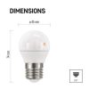 LED izzó Classic Mini Globe / E27 / 5 W (40 W) / 470 lm / meleg fehér