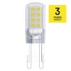 LED izzó Classic JC / G9 / 2,5 W (32 W) / 350 lm / meleg fehér