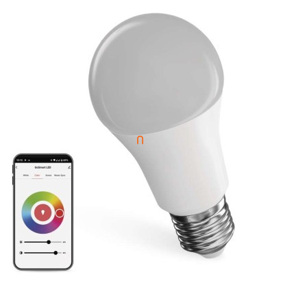 LED izzó GoSmart A60 / E27 / 11 W (75 W) / 1 050 lm / RGB / dimmelhető / Wi-Fi