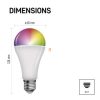 LED izzó GoSmart A65 / E27 / 14 W (94 W) / 1 400 lm / RGB / dimmelhető / Zigbee