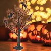 Halloween LED-es fa denevérekkel, 70 cm