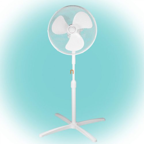 Bontott csomagolású Állványos ventilátor 45 W, fehér (40cm)